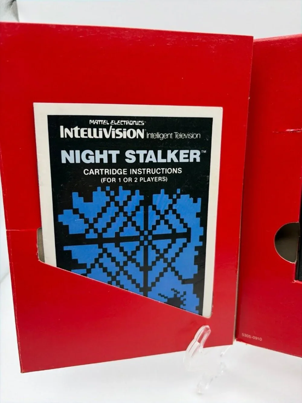 Night Stalker (Mattel Intellivision, 1982) Game Box and Manual Only Tested Works